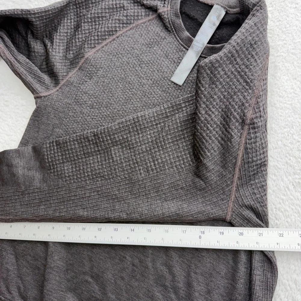 Lululemon‎ Engineered Warmth Crewneck Sweater Mens XS Grey Merino Wool LM3CDES